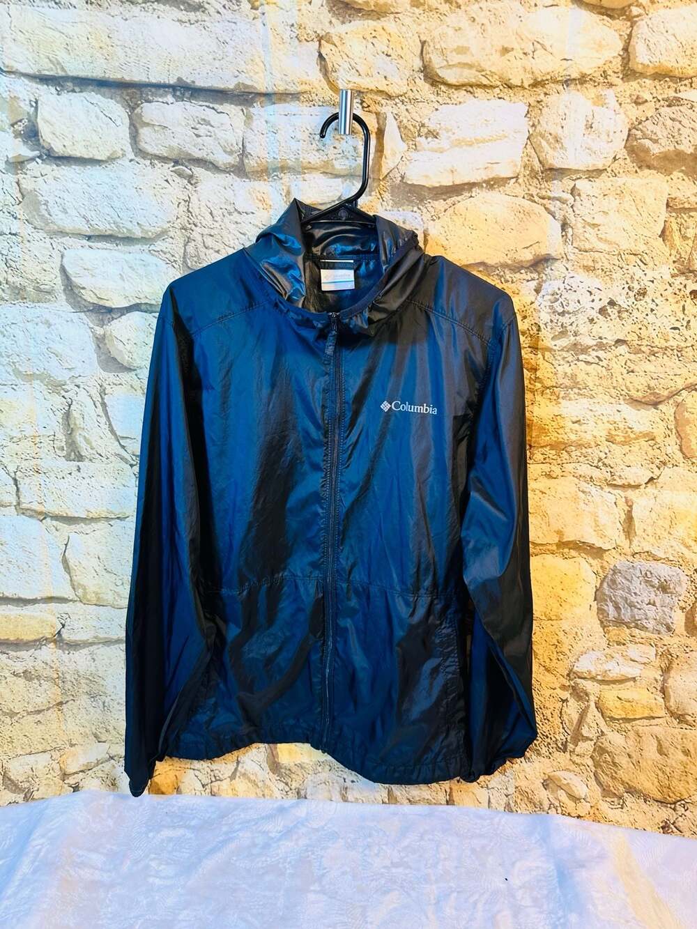 Columbia Flash Challenger Windbreaker Jacket Black Size S